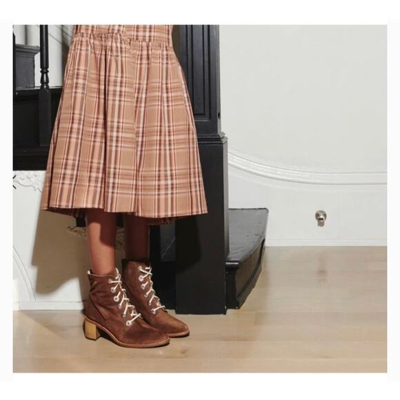 New Freda Salvador Ace HW Brown Suede Hardware Size 11 M Women - Picture 11 of 12